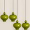 Green Glass Pendant Light by Hans-Agne Jakobsson for Staff 8