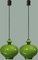 Green Glass Pendant Light by Hans-Agne Jakobsson for Staff 6
