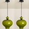 Lampe à Suspension en Verre Vert par Hans-Agne Jakobsson pour Staff 14