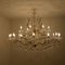 Large Gold Plated Maria Theresa Chandelier 14