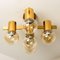 Brass and Glass Light Fixtures in the Style of Jakobsson, 1960s, Set of 2 7