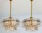 Gilt Brass Metal Crystal Glass Sconces from Kinkeldey, 1970s, Image 17