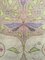 Tappeto Art Nouveau annodato a mano con disegno floreale, Immagine 3