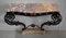 Wrought Iron & Marble Console Table, 1940s 1
