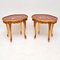 Antique French Style Gilt Wood Side Tables, 1960s, Set of 2 2