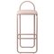 Silla de bar minimalista de terciopelo rosa, Imagen 1