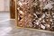 Hand-Sculpted Walnut and Brass Screen by Clothilde Gosset, Image 7