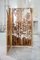 Hand-Sculpted Walnut and Brass Screen by Clothilde Gosset, Image 6