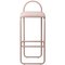 Silla de bar minimalista de terciopelo rosa, Imagen 1