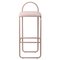 Silla de bar minimalista de terciopelo rosa, Imagen 2