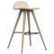 Ash and Fabric Counter Stool 1