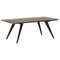 Walnut and Steel Minimalist 250 Dining Table, Image 1