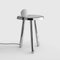 Small Alby Polished White Nickel Table with Lamp by Matteo Fiorini 2