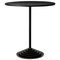 Steel High Table with Black Marble Base 1