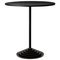 Steel High Table with Black Marble Base, Image 1