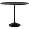 Steel High Table with Black Marble Base 3