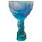 Bicchiere in cristallo blu scultoreo di Alissa Volchkova, Immagine 1