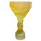 Bicchiere in cristallo giallo scultoreo di Alissa Volchkova, Immagine 1