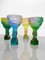 Green and Orange Hand-Sculpted Crystal Glass by Alissa Volchkova, Image 10