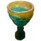 Bicchiere in cristallo verde ed arancione di Alissa Volchkova, Immagine 1