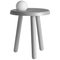 Small Alby Light Grey Table with Lamp by Matteo Fiorini 1