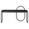 Anthracite Velvet Minimalist Bench, Image 3