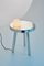 Petite Table Alby Bleu Pétrole avec Lampe par Matteo Fiorini 8