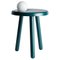 Small Alby Petrol Green Table with Lamp by Matteo Fiorini 1
