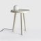 Alby Black Small Table with Lamp by Matteo Fiorini 7