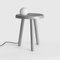 Alby Black Small Table with Lamp by Matteo Fiorini 4