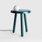 Alby Black Small Table with Lamp by Matteo Fiorini 5