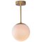 Glass Globe Opal Pendant Light from Schwung, Image 1