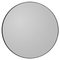 Espejo Circum en negro redondo 110, Imagen 1