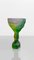 Bicchiere in cristallo verde viola intagliato a mano di Alissa Volchkova, Immagine 2