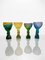 Bicchiere in cristallo verde viola intagliato a mano di Alissa Volchkova, Immagine 6