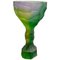 Bicchiere in cristallo verde viola intagliato a mano di Alissa Volchkova, Immagine 1