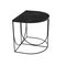 Black Marble and Steel Minimalist Side Table 2