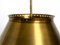 Lámpara de techo italiana Mid-Century extra grande de latón, años 50, Imagen 6