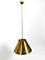 Extra Large Mid-Century Italian Brass Ceiling Lamp, 1950s 5