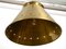 Extra Large Mid-Century Italian Brass Ceiling Lamp, 1950s, Image 4