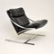 Vintage Leather & Chrome Zeta Lounge Chair by Paul Tuttle for Strässle, 1960s 9