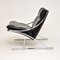 Vintage Leather & Chrome Zeta Lounge Chair by Paul Tuttle for Strässle, 1960s, Image 3