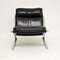 Vintage Leather & Chrome Zeta Lounge Chair by Paul Tuttle for Strässle, 1960s, Image 4