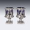 20th Century German Neoclassical Silver & Glass Wine Coolers from Simon Rosenau, 1900s, Set of 2 10