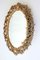 German Gilt Brass & Crystal Oval Mirror by Palwa for Palwa, 1970s 1