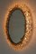 German Gilt Brass & Crystal Oval Mirror by Palwa for Palwa, 1970s 4