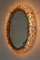 German Gilt Brass & Crystal Oval Mirror by Palwa for Palwa, 1970s, Image 4