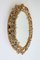 German Gilt Brass & Crystal Oval Mirror by Palwa for Palwa, 1970s 9