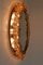 German Gilt Brass & Crystal Oval Mirror by Palwa for Palwa, 1970s, Image 10