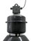 Lámpara colgante de fábrica industrial Mid-Century esmaltada en negro, Imagen 2